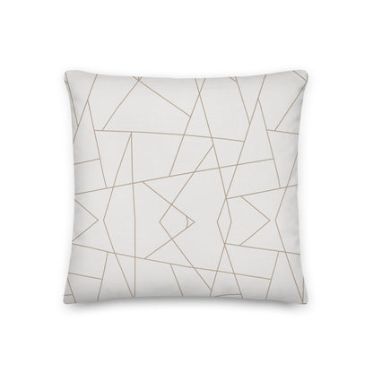 Abstract Geometric Premium Throw Pillow - Mirfia