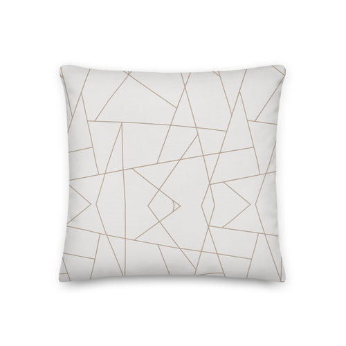Abstract Geometric Premium Throw Pillow - Mirfia