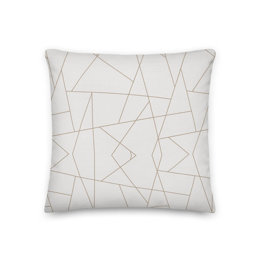 Abstract Geometric Premium Throw Pillow - Mirfia