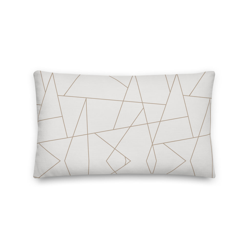 Abstract Geometric Premium Throw Pillow - Mirfia