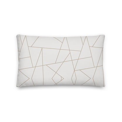 Abstract Geometric Premium Throw Pillow - Mirfia