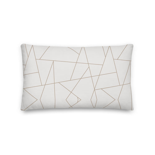 Abstract Geometric Premium Throw Pillow - Mirfia