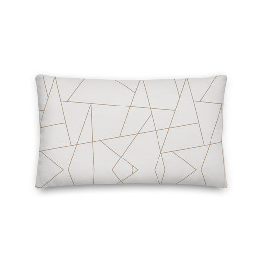 Abstract Geometric Premium Throw Pillow - Mirfia