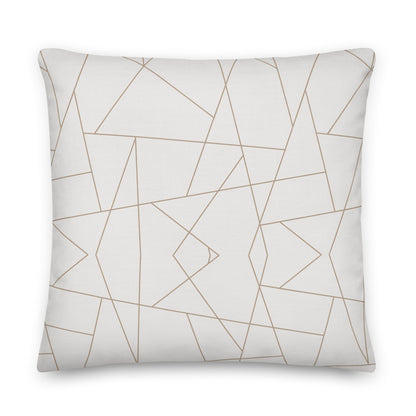 Abstract Geometric Premium Throw Pillow - Mirfia