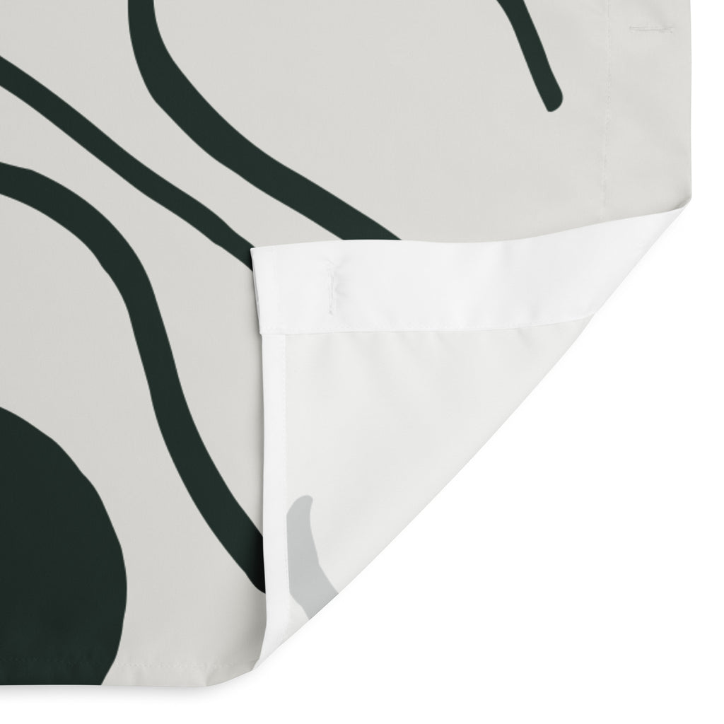 Abstract Green Lines Shower Curtain - Mirfia