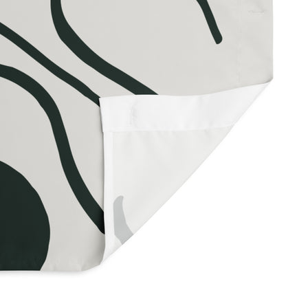 Abstract Green Lines Shower Curtain - Mirfia