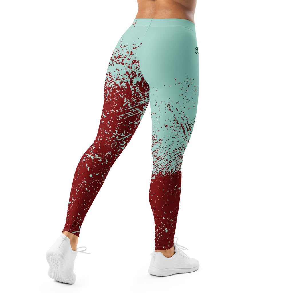 Spandex workout leggings back view