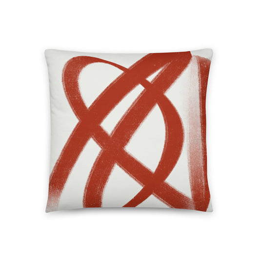 Abstract Lines Throw Pillow - Mirfia