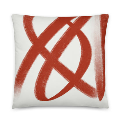 Abstract Lines Throw Pillow - Mirfia