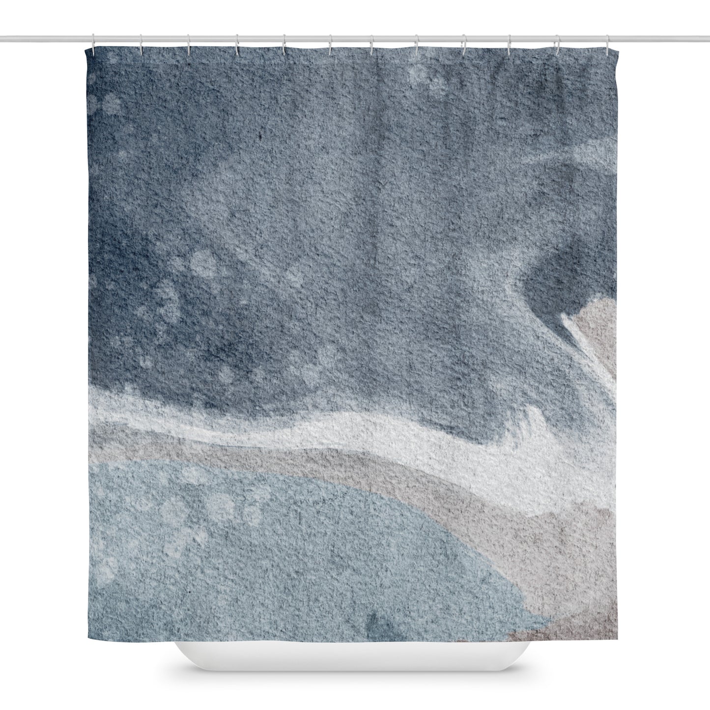 Contemporary Blue Ocean Shower Curtain - Mirfia