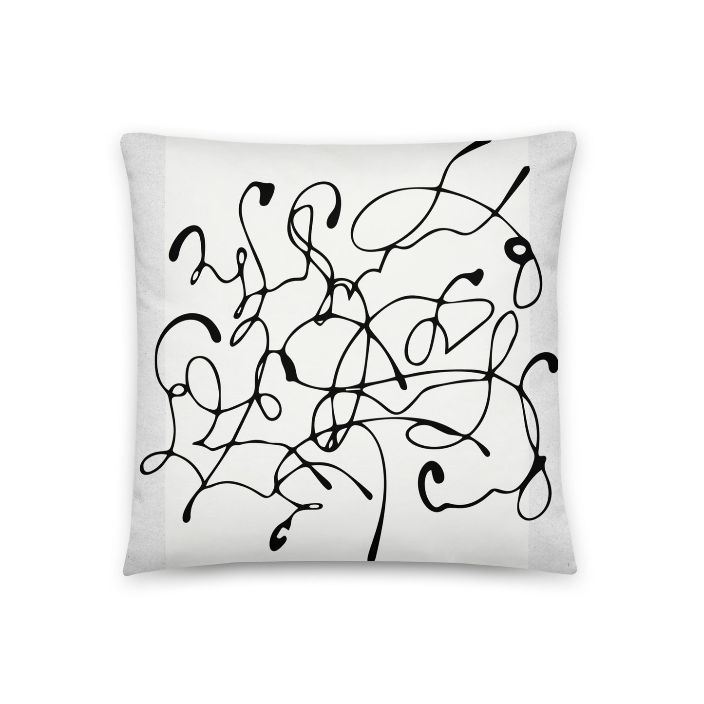 Abstract Print Throw Pillow - Mirfia