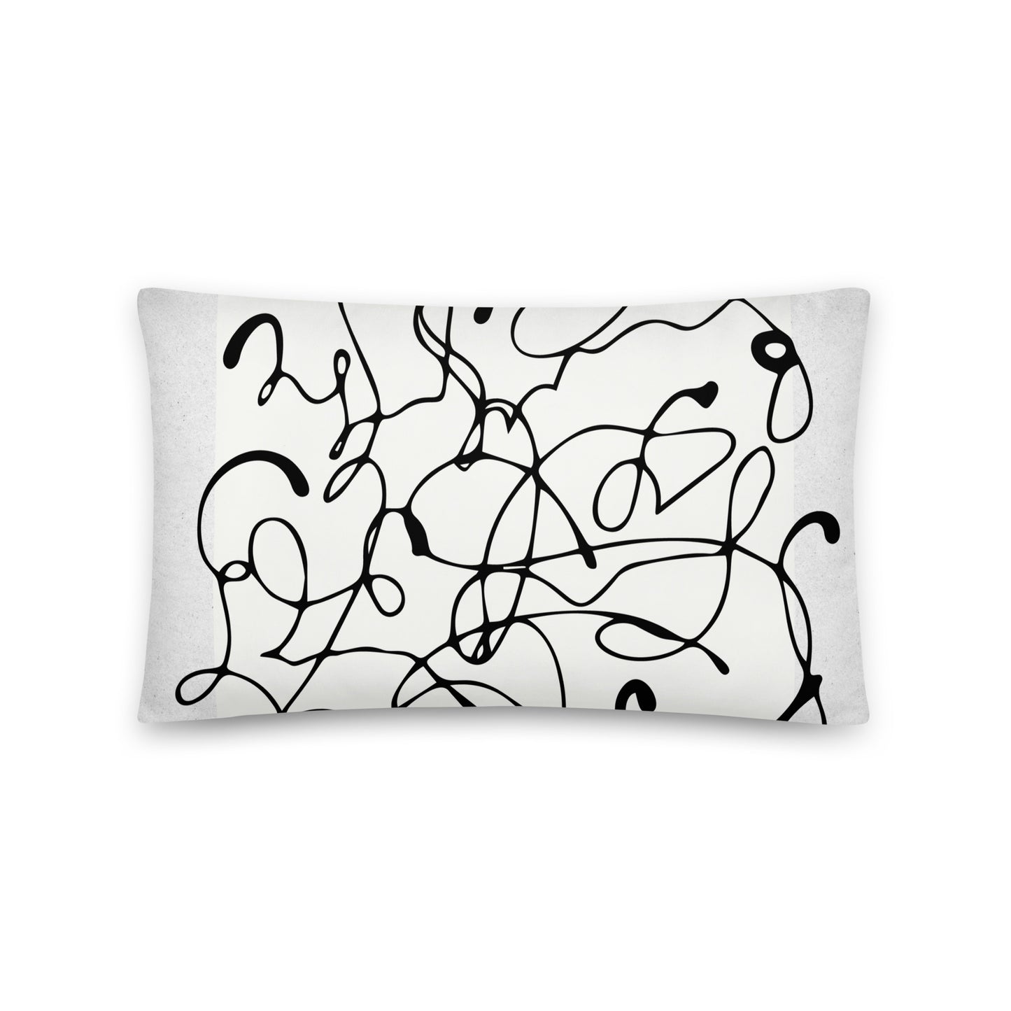 Abstract Print Throw Pillow - Mirfia