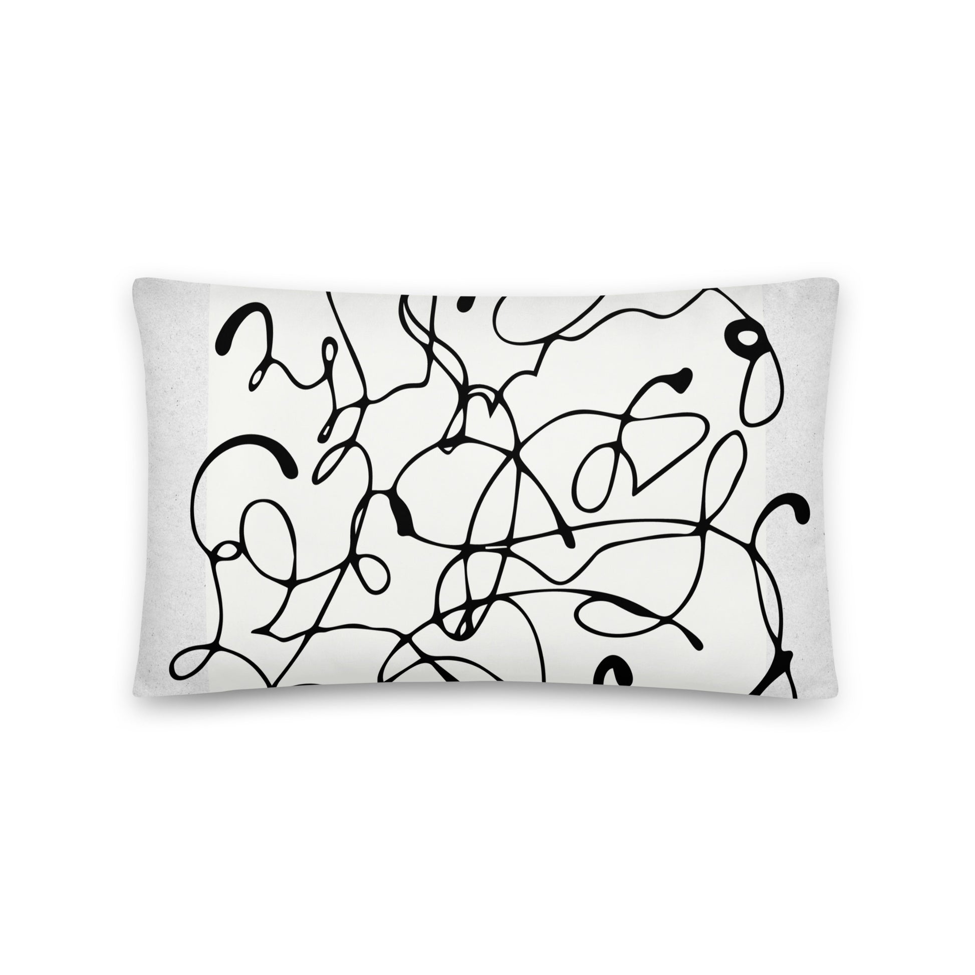 Abstract Print Throw Pillow - Mirfia