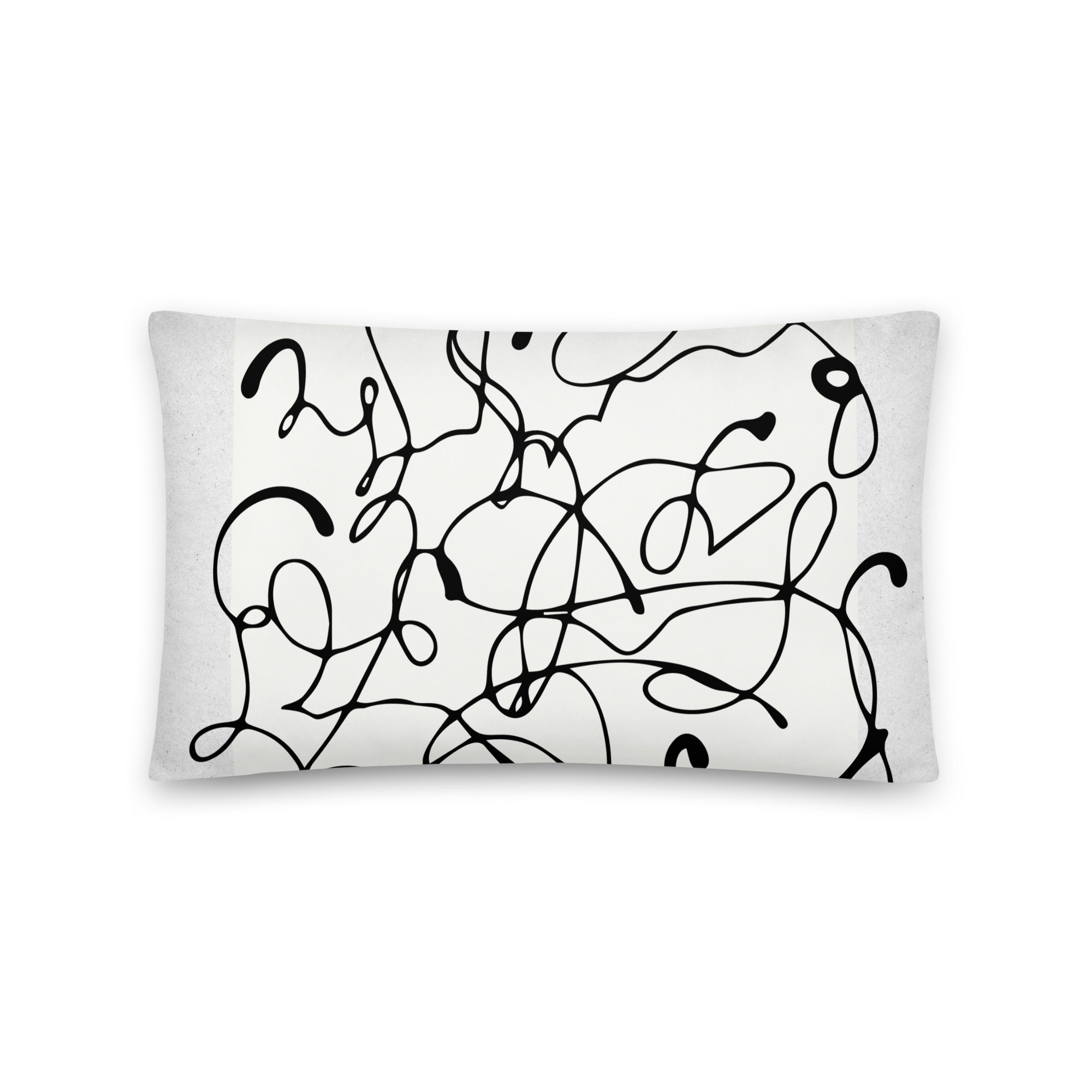 Abstract Print Throw Pillow - Mirfia