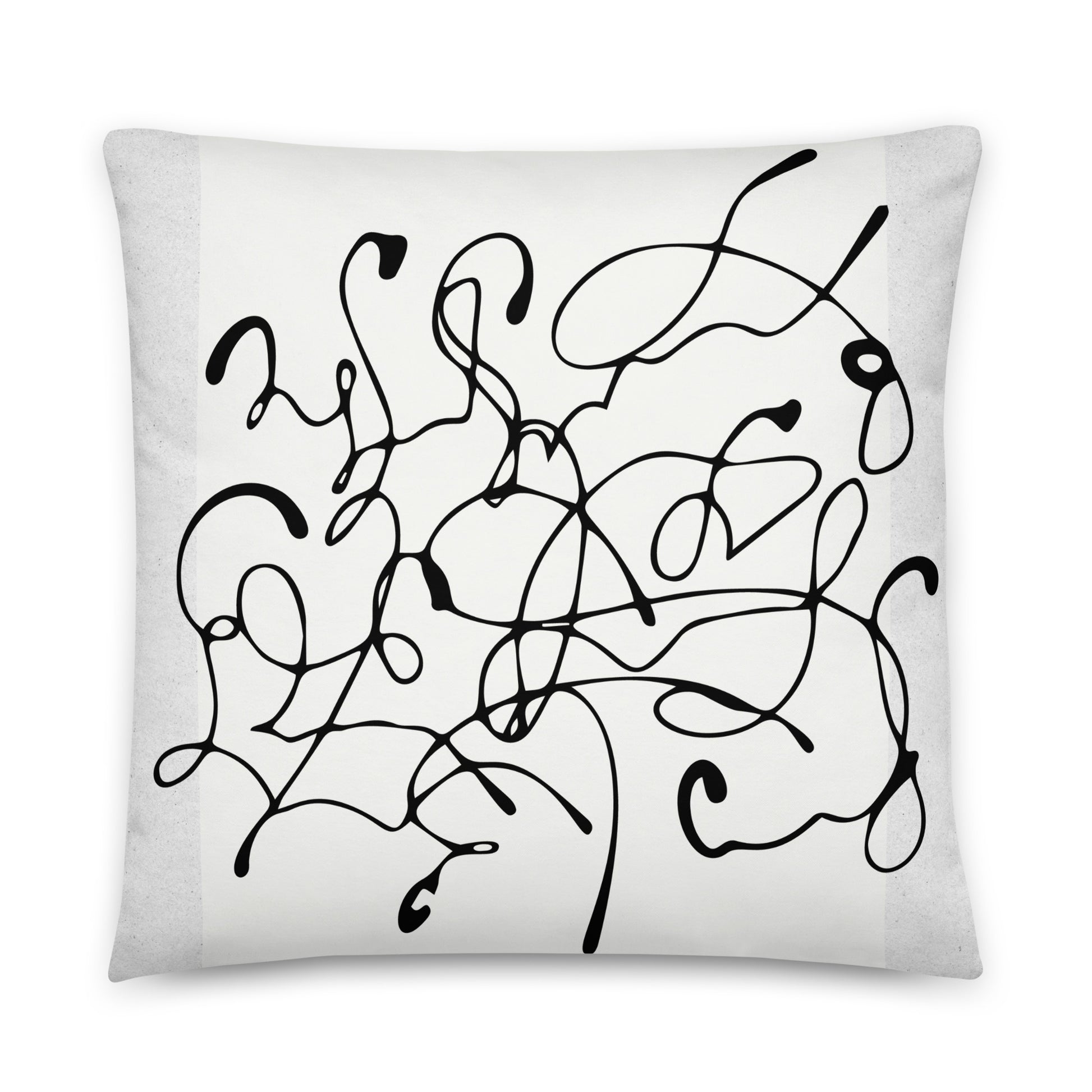 Abstract Print Throw Pillow - Mirfia