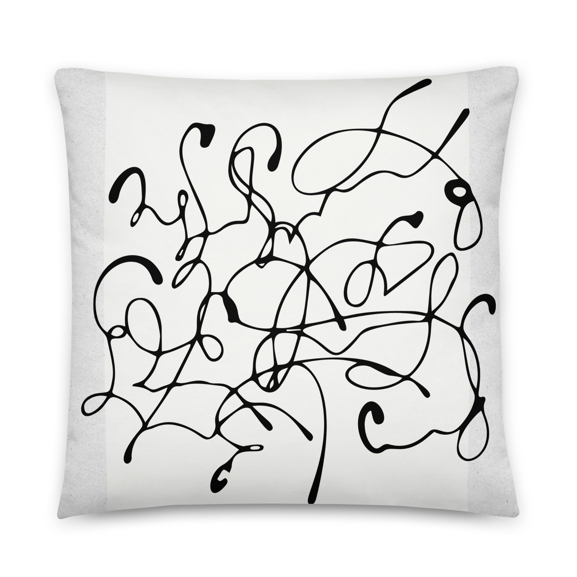 Abstract Print Throw Pillow - Mirfia