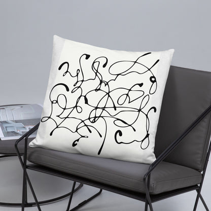 Abstract Print Throw Pillow - Mirfia