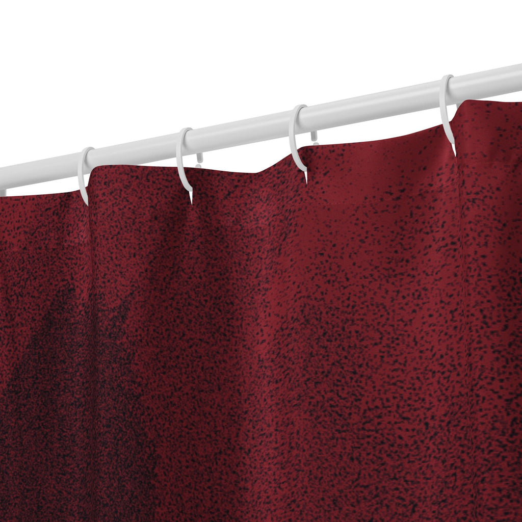 Contemporary Red Shower Curtain - Mirfia