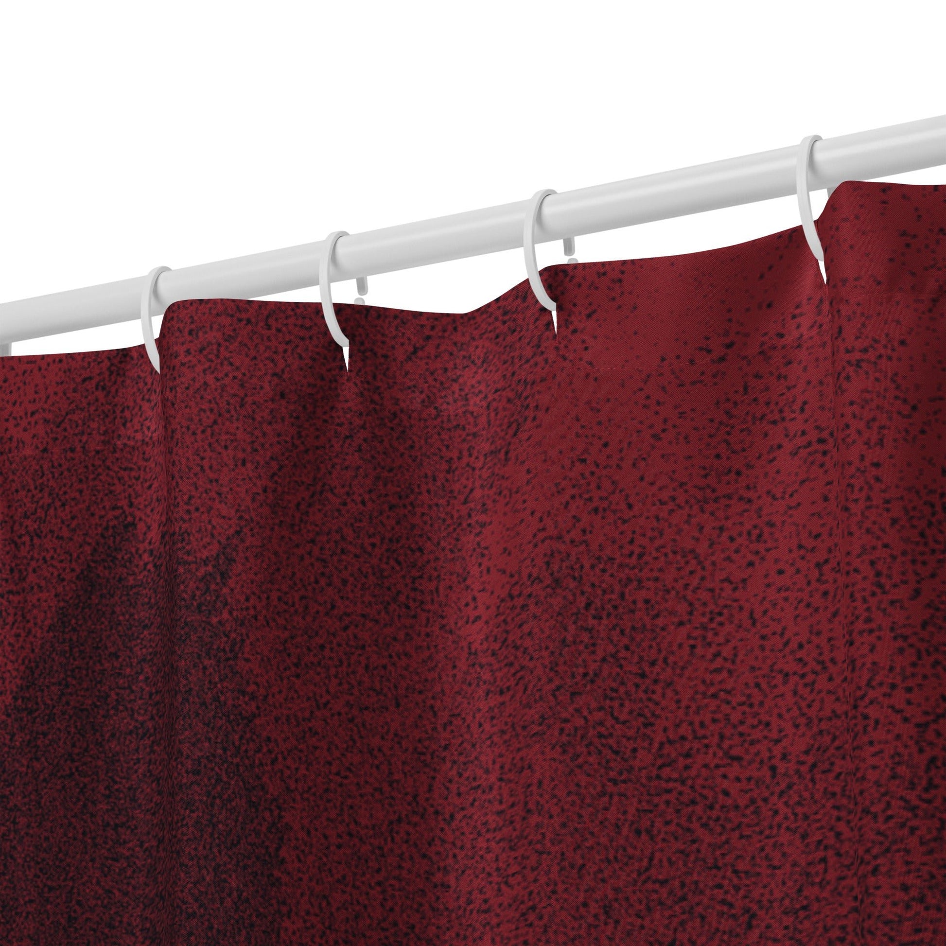 Contemporary Red Shower Curtain - Mirfia