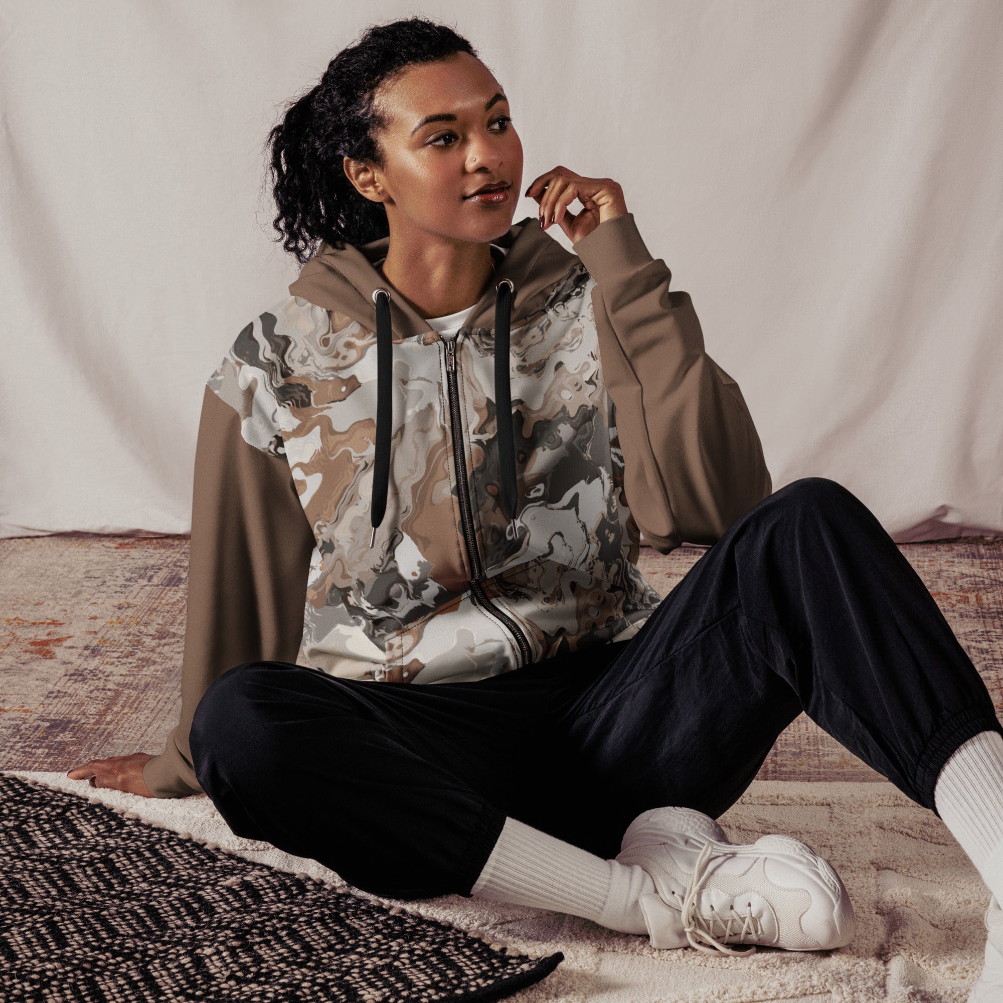 everyday athleisure zip hoodie