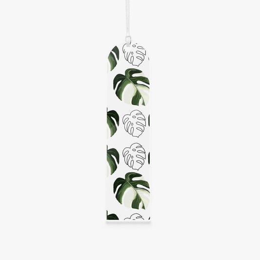 arched acrylic bookmark botanical print