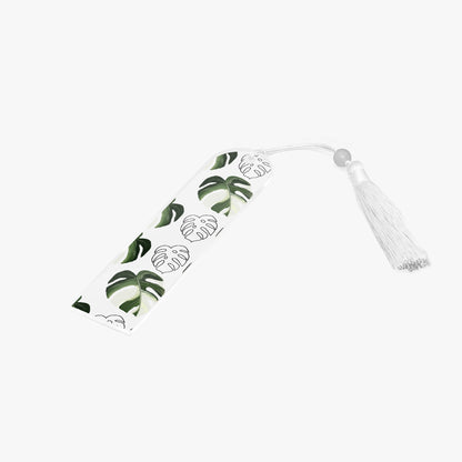 arched acrylic bookmark botanical print