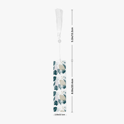 acrylic bookmark with white tassel