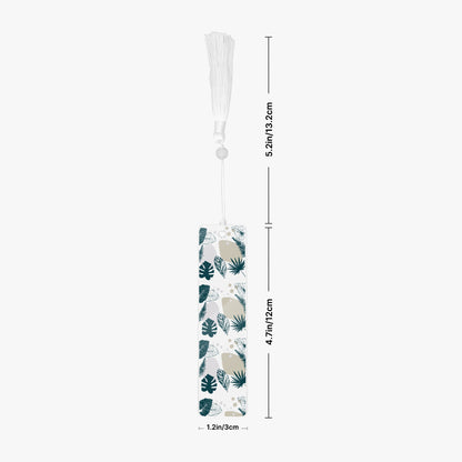 acrylic bookmark with white tassel