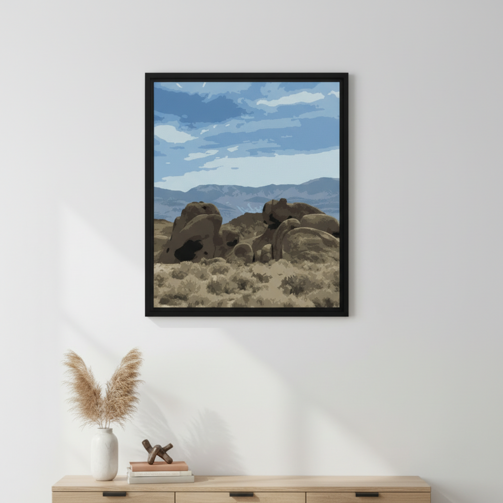 desert landscape wall art alabama hills