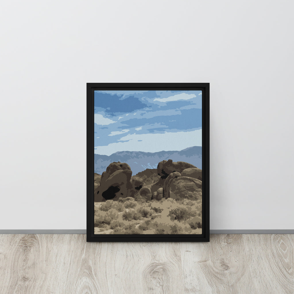 modern desert wall decor framed