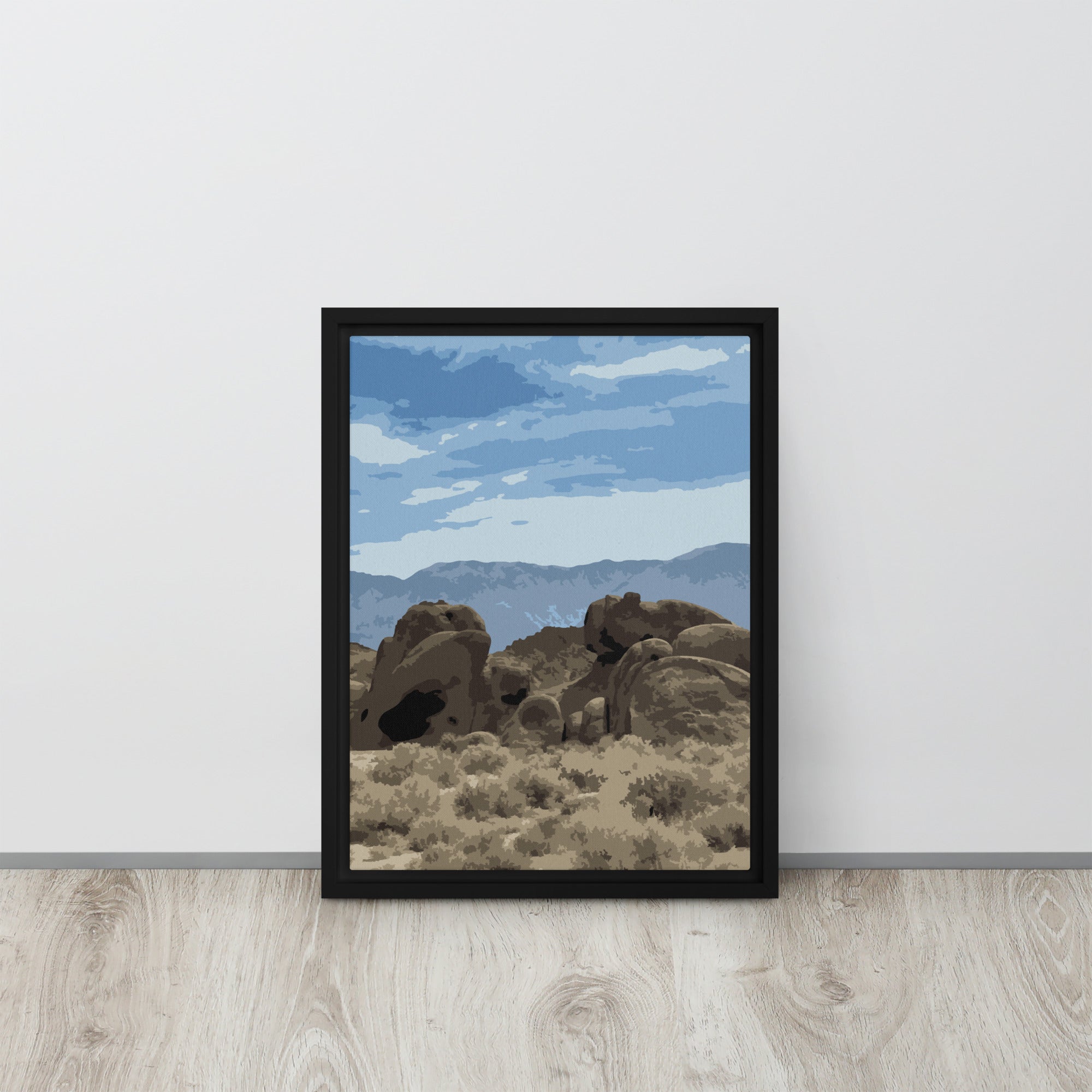 modern desert wall decor framed