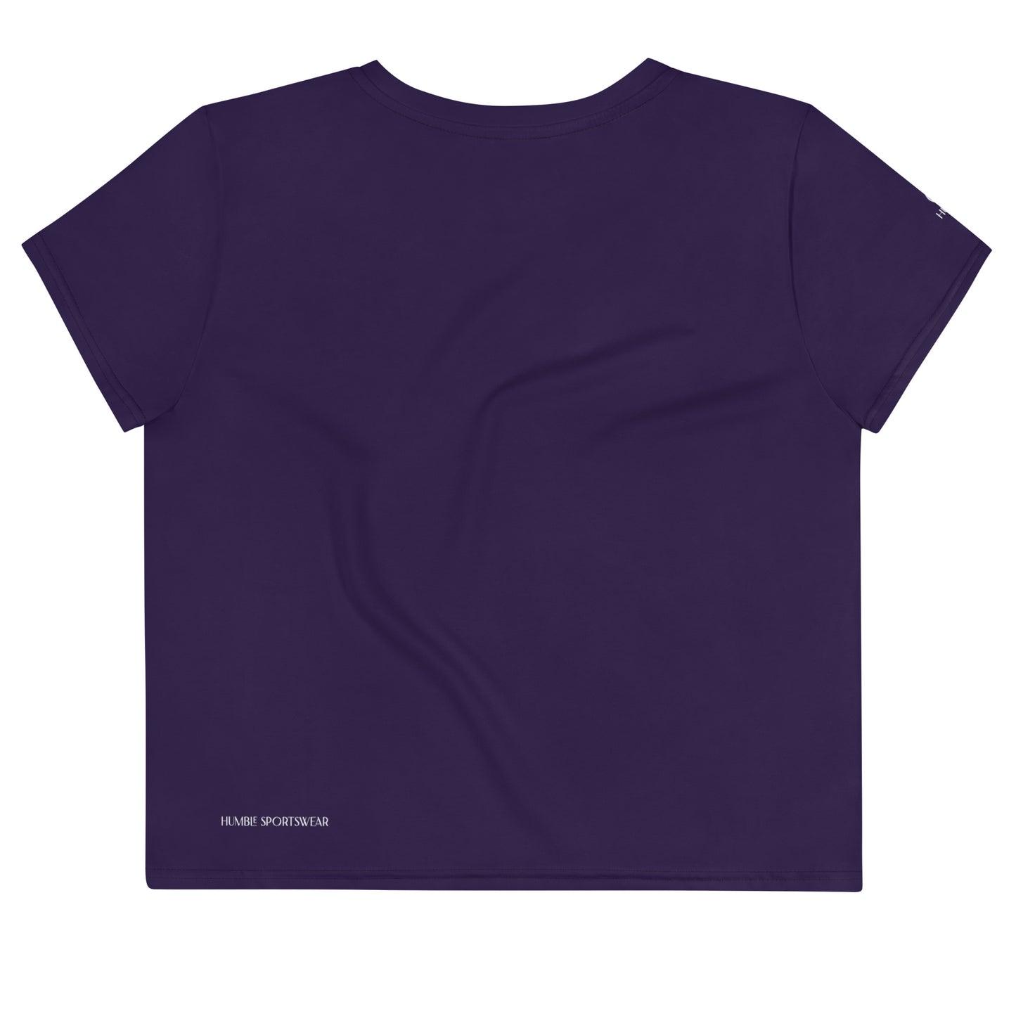 Humble Sportswear, women's short sleeve crop t-shirt purple, Color Match