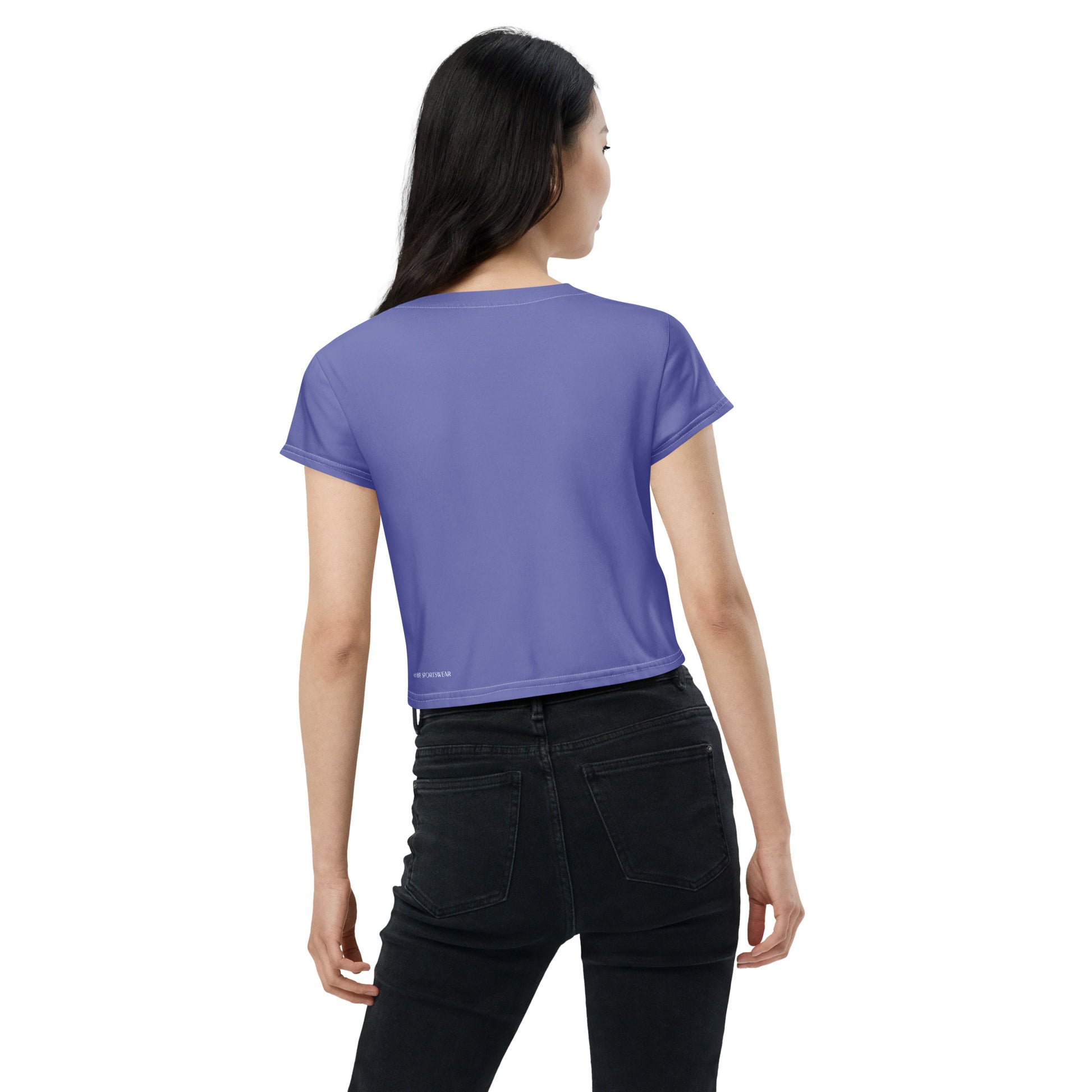 Humble Sportswear, women's casual wear purple crop t-shirt
