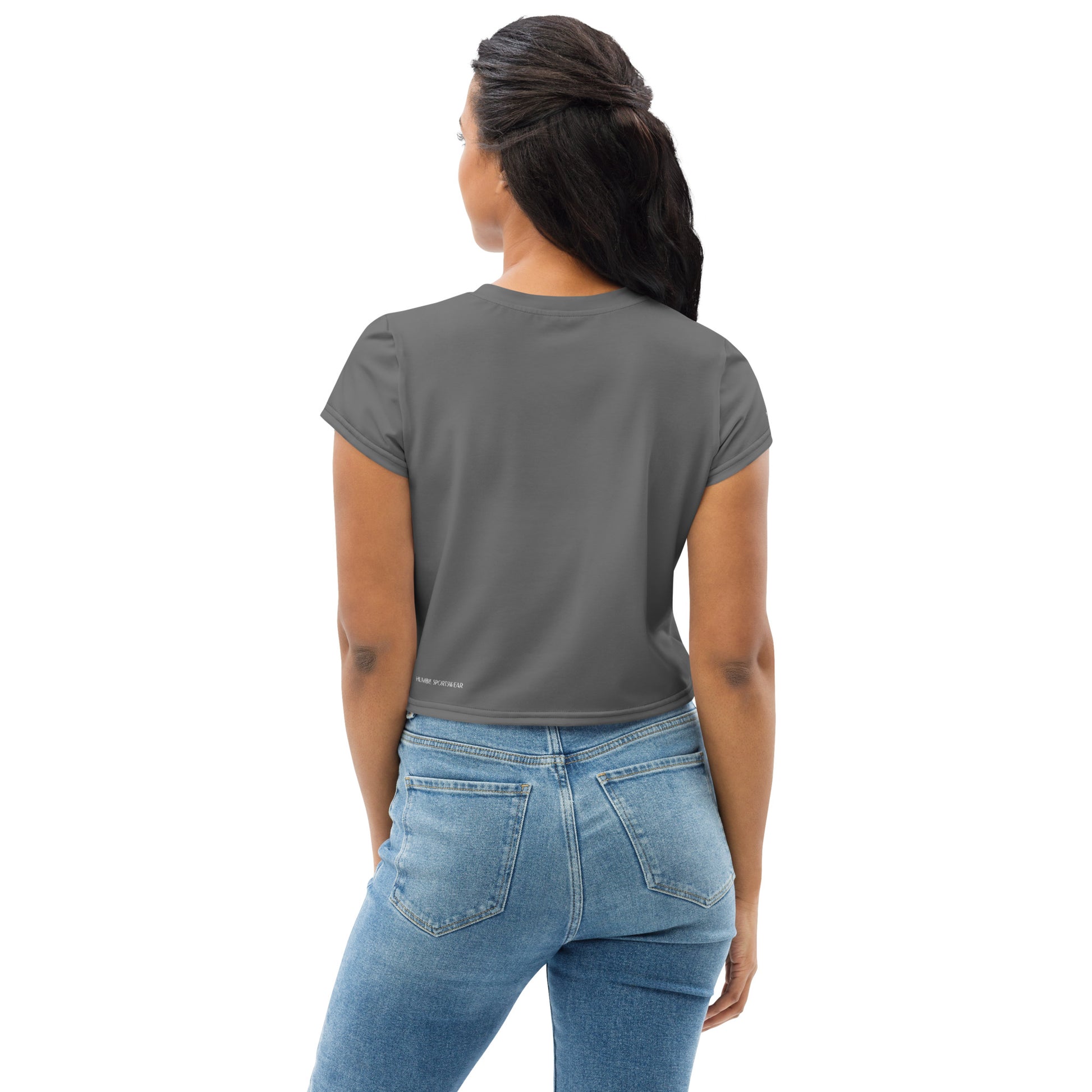 Humble Sportswear, women's Color Match cropped short sleeve t-shirt 