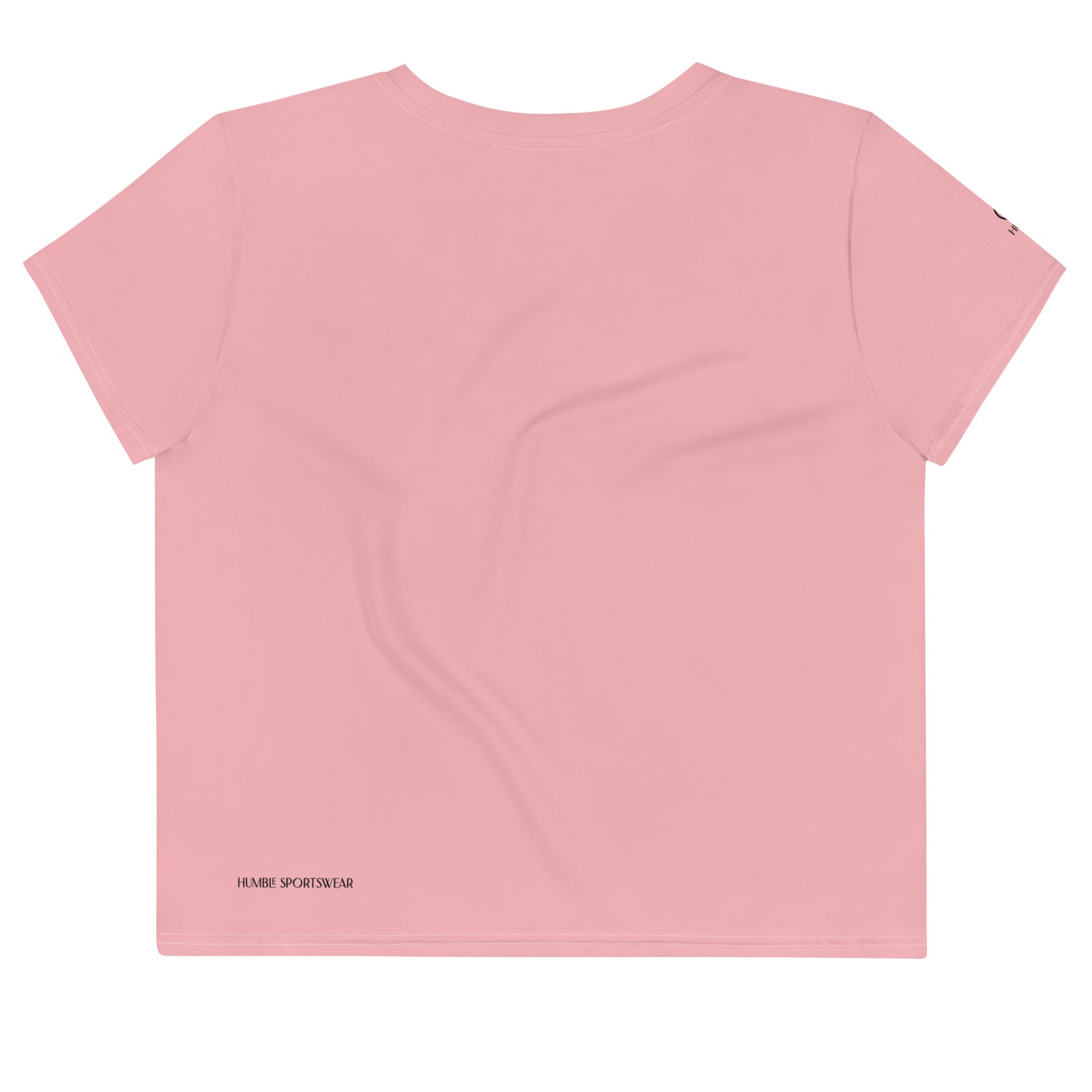 Humble Sportswear, women's Color Match activewear pink crop t-shirt