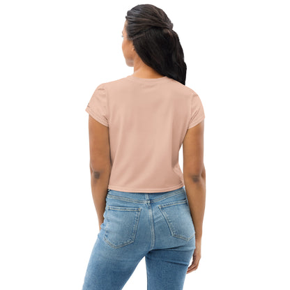 Humble Sportswear, women's crop t-shirt relaxed fit pink