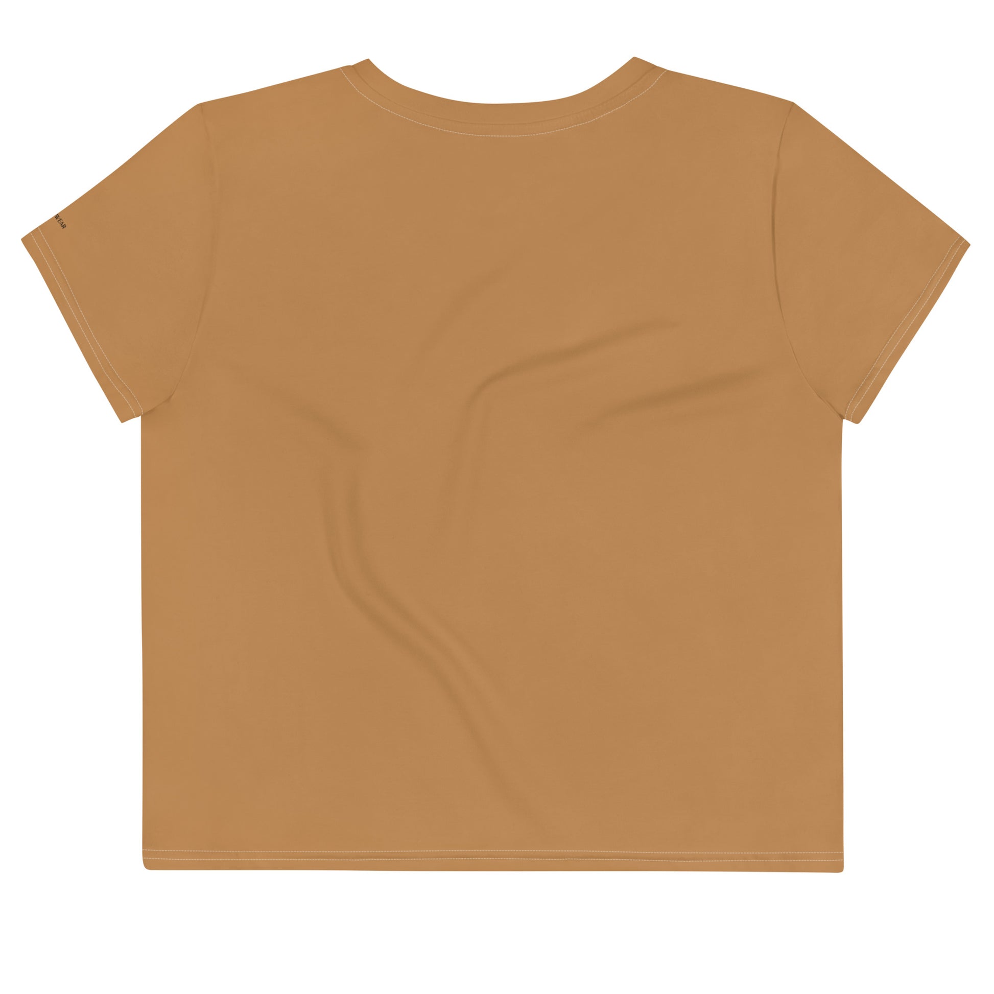 Humble Sportswear women's crop t-shirt relaxed fit color match nude brown