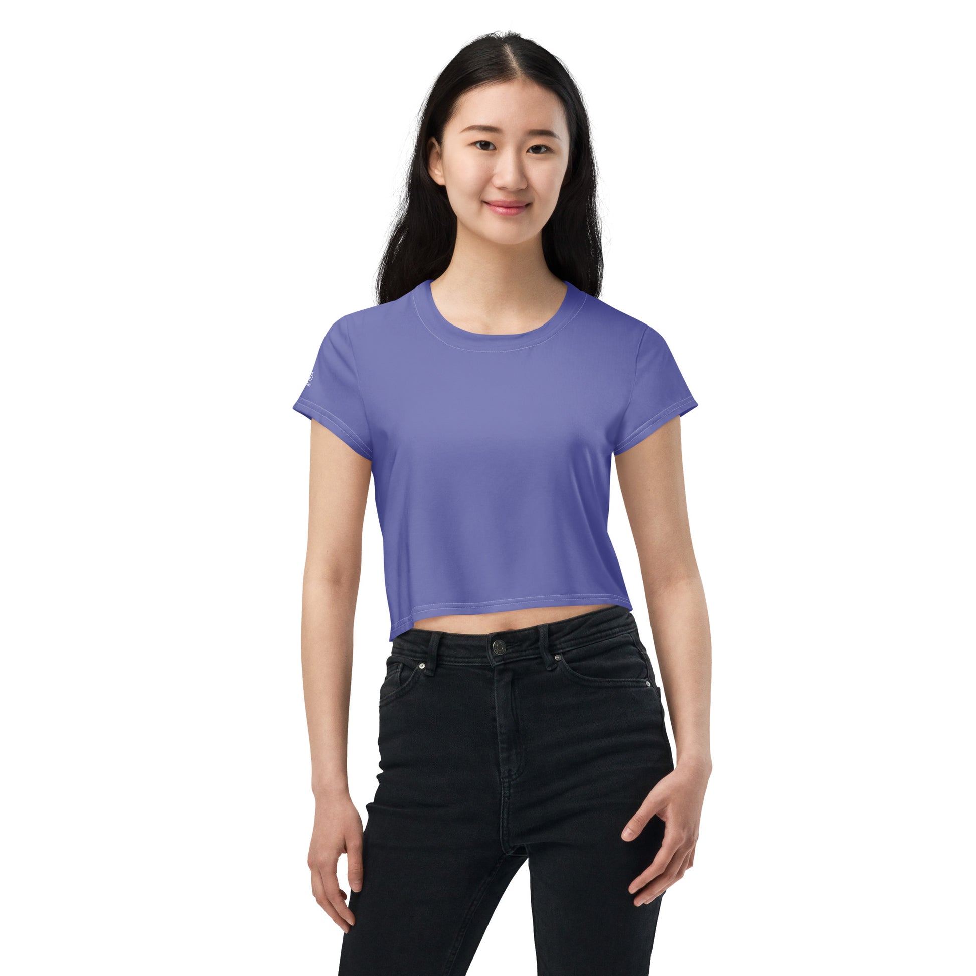 Humble Sportswear, women's casual wear purple crop t-shirt