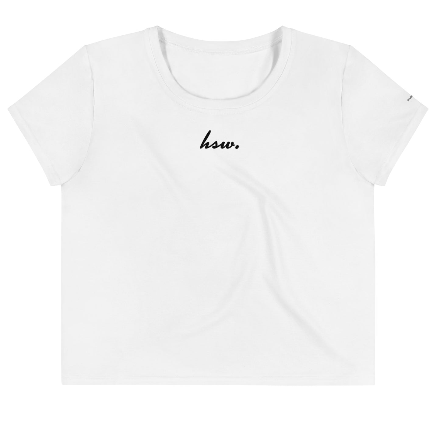 Humble Sportswear, women's crop t-shirt relaxed fit color match white  