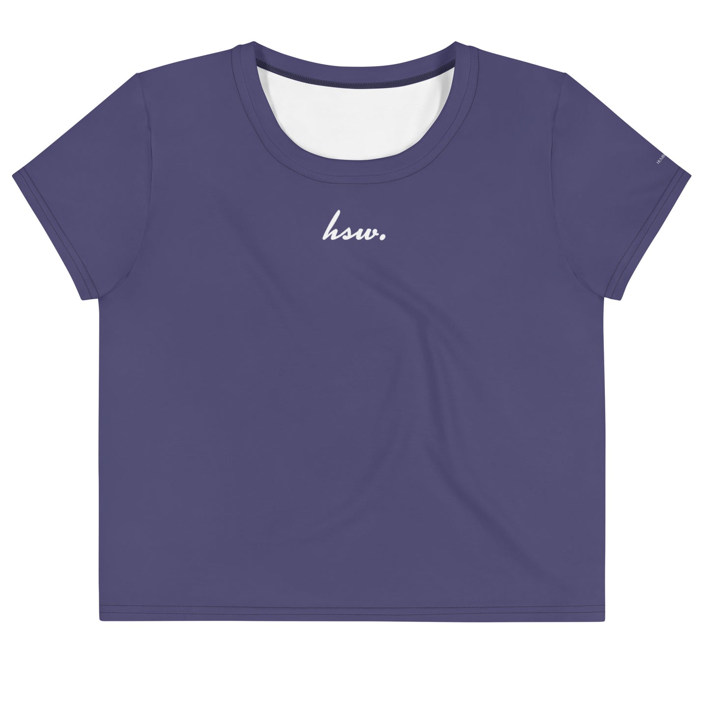 Humble Sportswear, women's crop t-shirt relaxed fit short sleeve purple