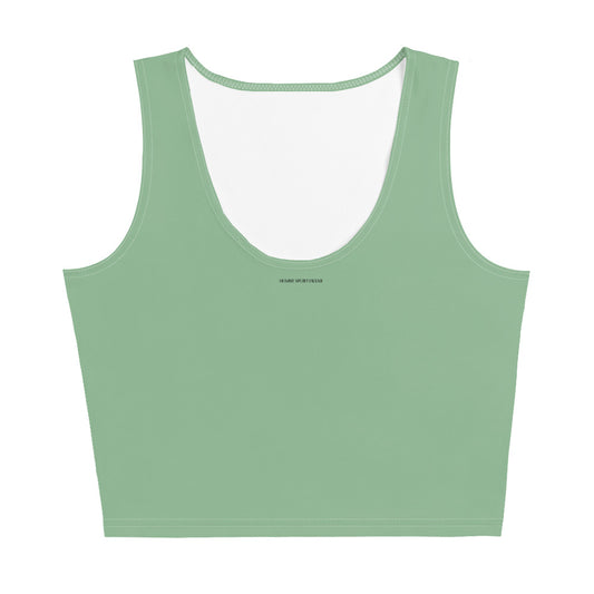 Humble Sportswear, women's Color Match shirt, women's green cropped tank top 