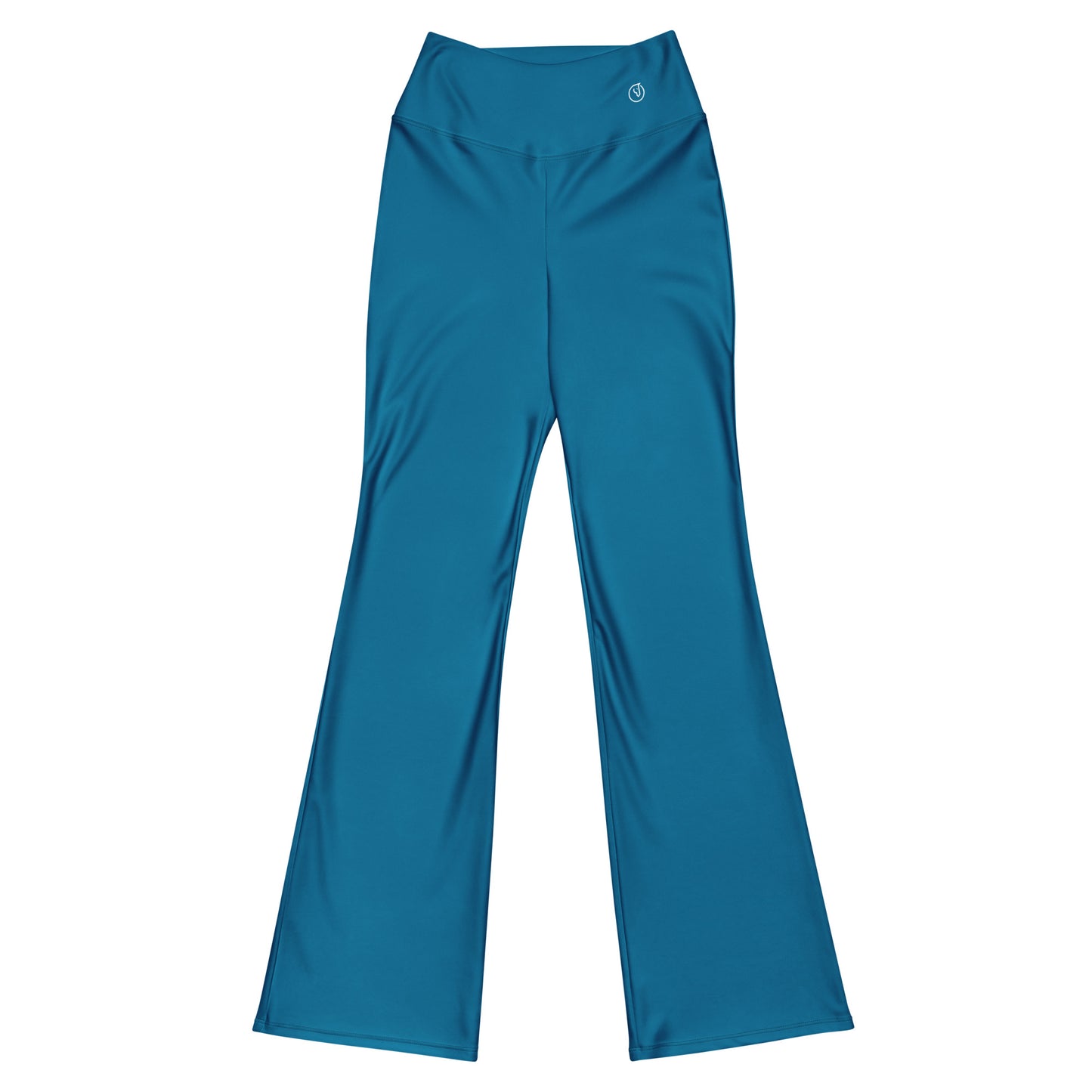 Humble Sportswear™, women's  high waisted flare legged blue leggings 