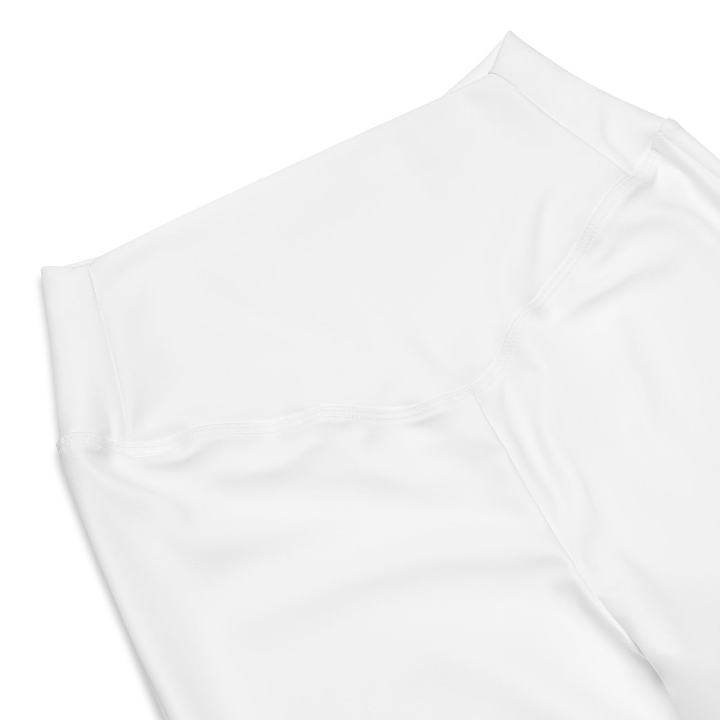 Humble Sportswear, women's white high waist flare leggings with inner pockets