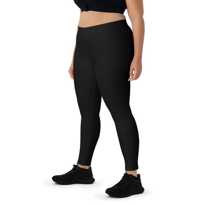 Humble Sportswear, women’s color match black long spandex leggings for workout