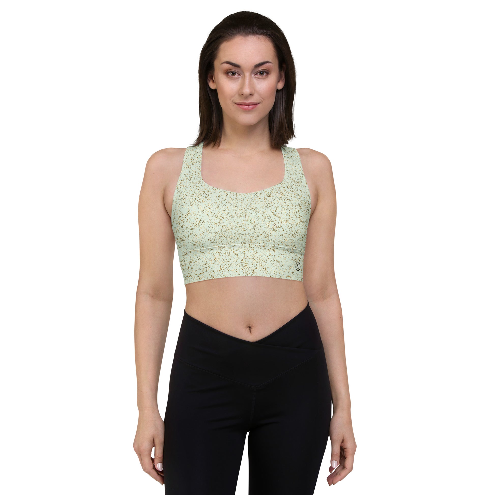 Humble Sportswear women's compression sports bra motley green 