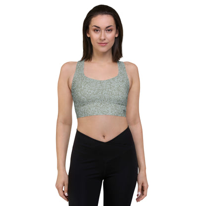 Humble Sportswear women's compression sports bra motley opal all-over print 