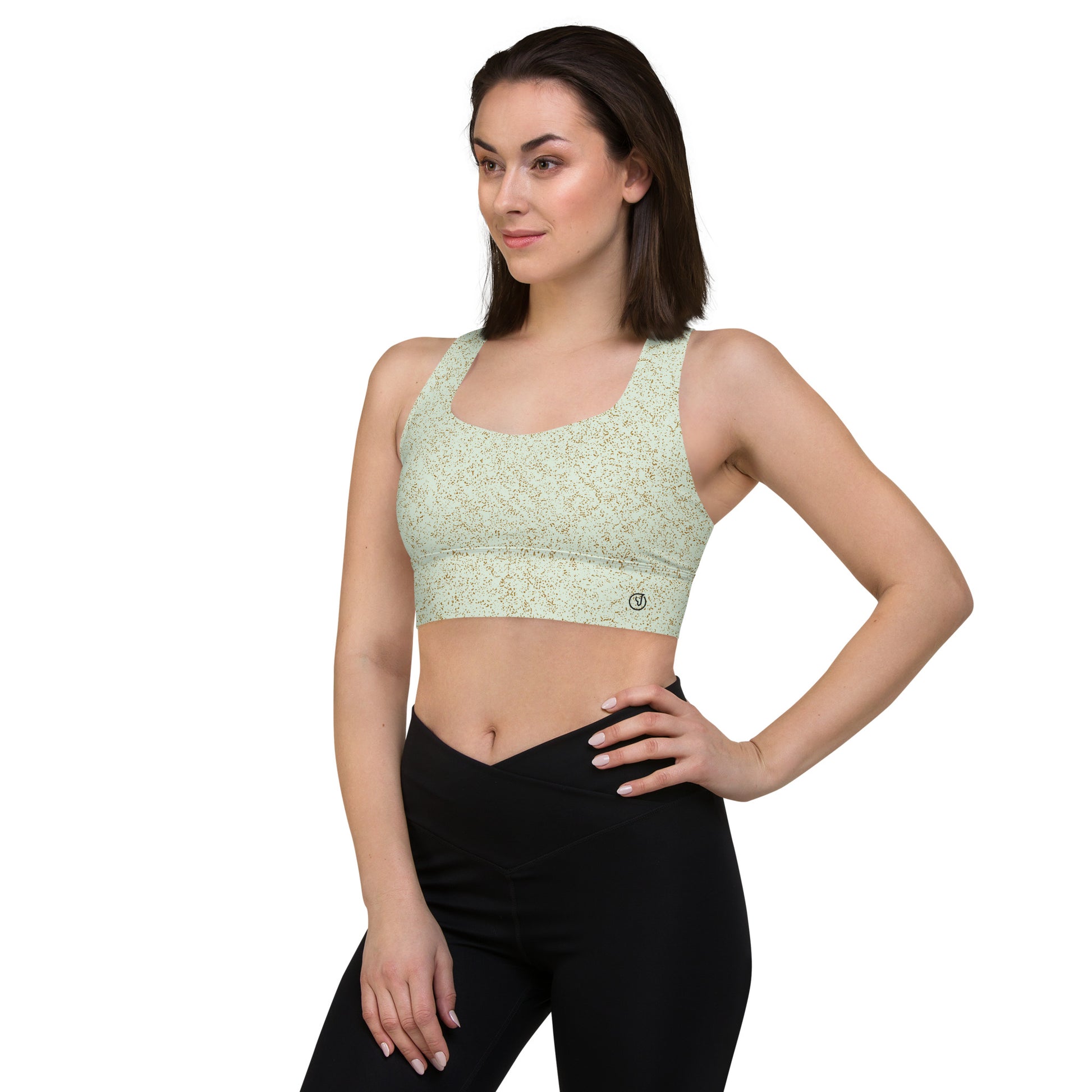 Humble Sportswear women's compression sports bra motley green 