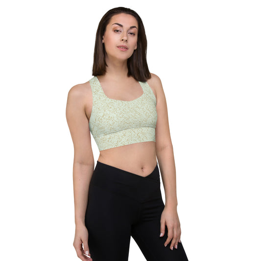 Humble Sportswear women's compression sports bra motley green 