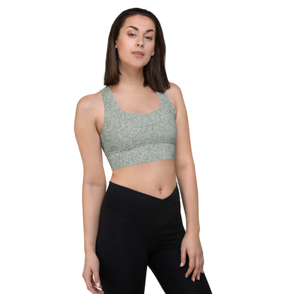 Humble Sportswear women's compression sports bra motley opal all-over print 