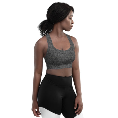 Humble Sportswear women's compression sports bra pattens grey all-over print